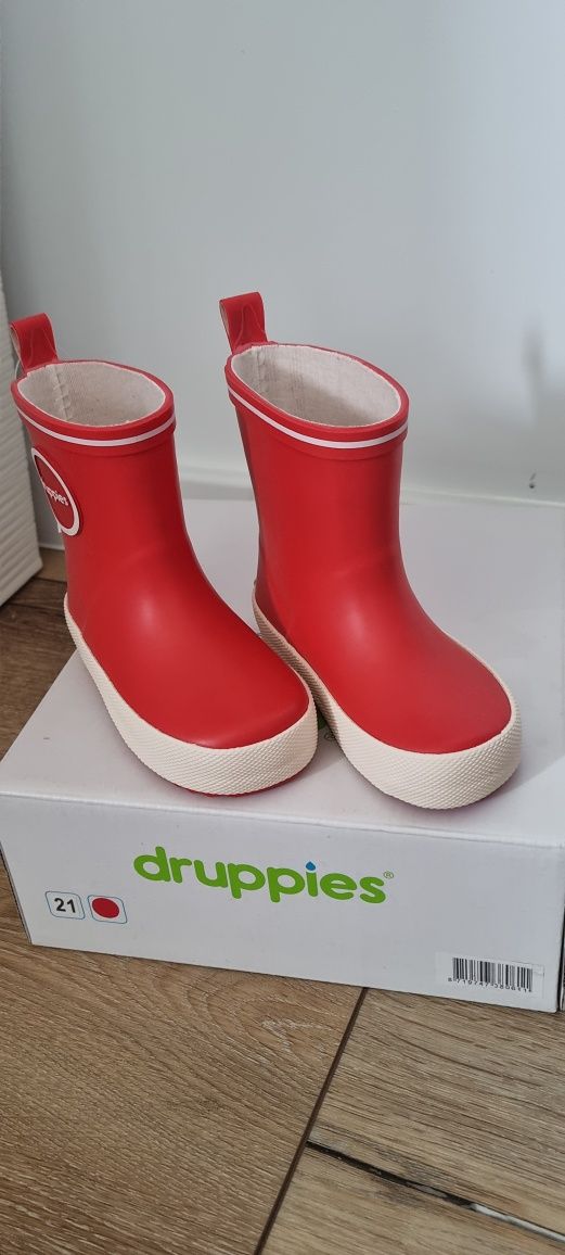 Kalosze dziecięce DRUPPIES r. 21 czerwone