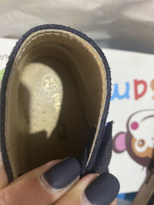Botas camurca azul escuro tam 25