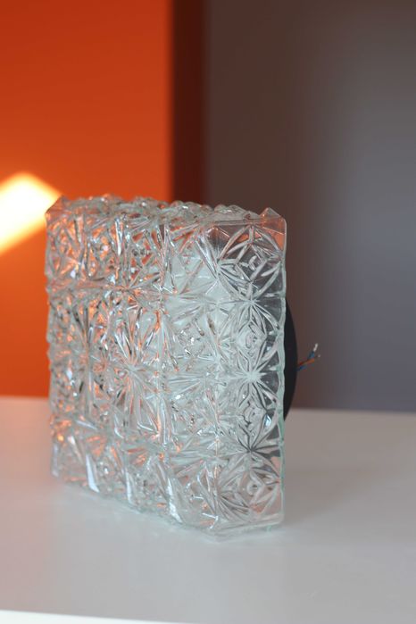 Duży kinkiet / plafon lata 70 vintage lampa