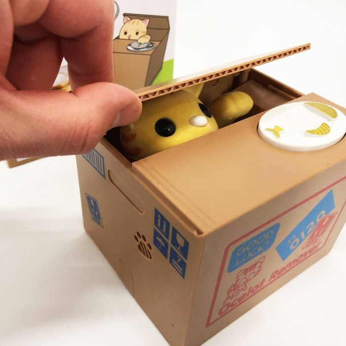 Дитяча сейф скарбничка злодюжка монет у коробці