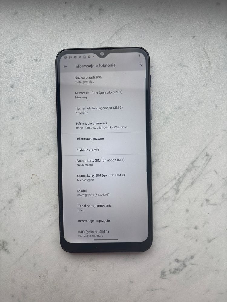 Motorola moto G9 Play Sapphire Blue MC36B 4+64B XT2083-3