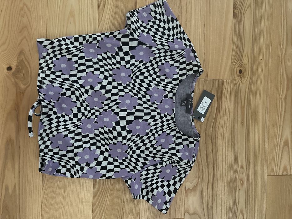 Bluzka crop top S z printem