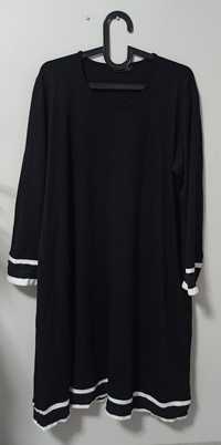 Czarna sukienka, duży rozmiar, XXL oversize Darkwin
