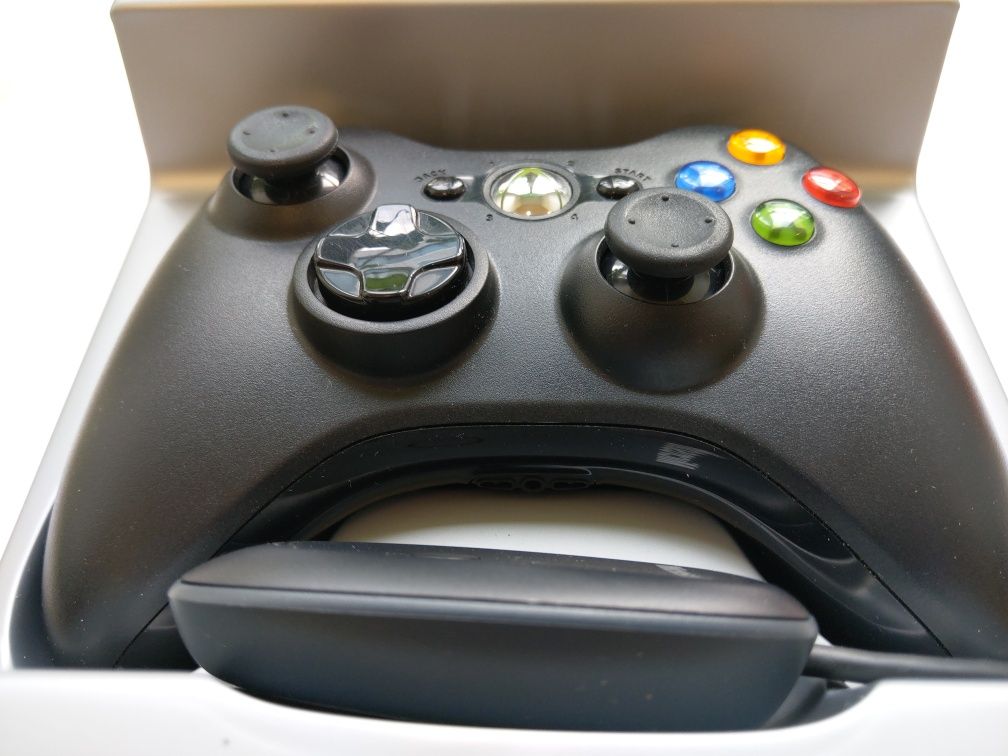 Microsoft oryginalny pad xbox 360 + adapter PC