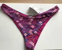 Różowy dół od bikini 34 XS OVS orientalne wzorki