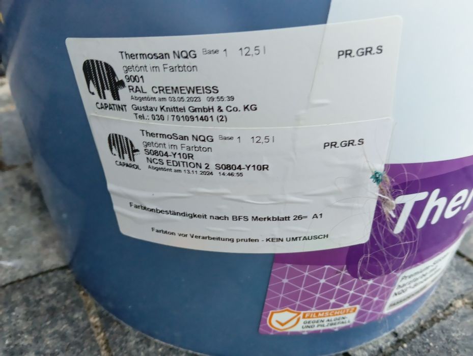 Farba Elewacyjna Silikonowa Caparol Thermosan Odporna na Opady Trwała