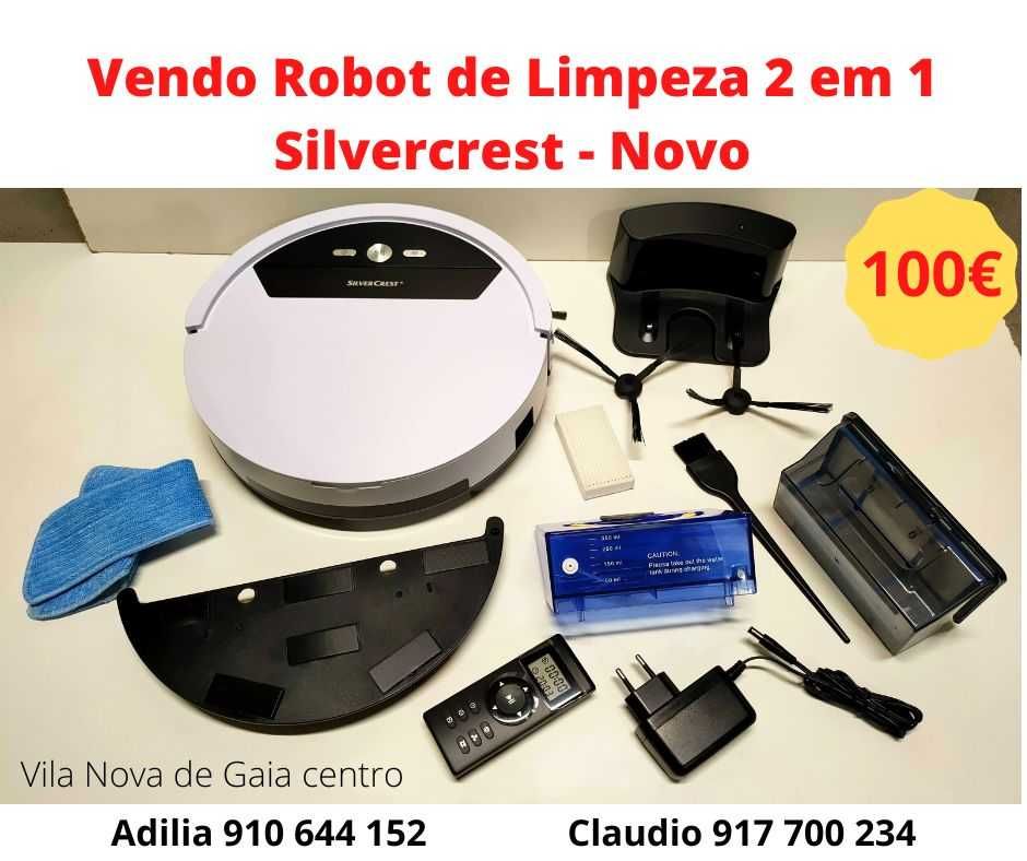 Vendo Robot de Limpeza 2 em 1 Silvercrest - Novo com garantia