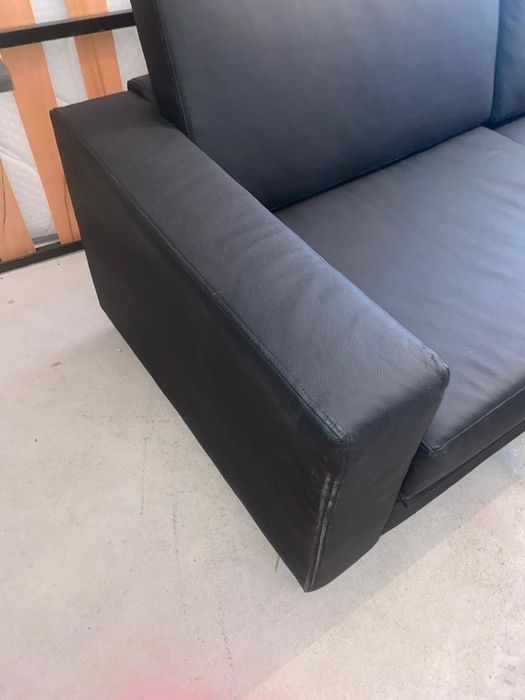 Sofá Napa Preto Chaise Longue