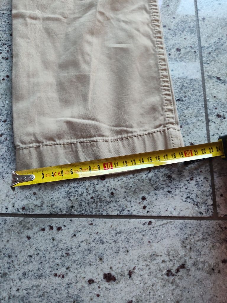 Beżowe Chino Spodnie Tommy Hilfiger Slim Fit 33x30 super stan