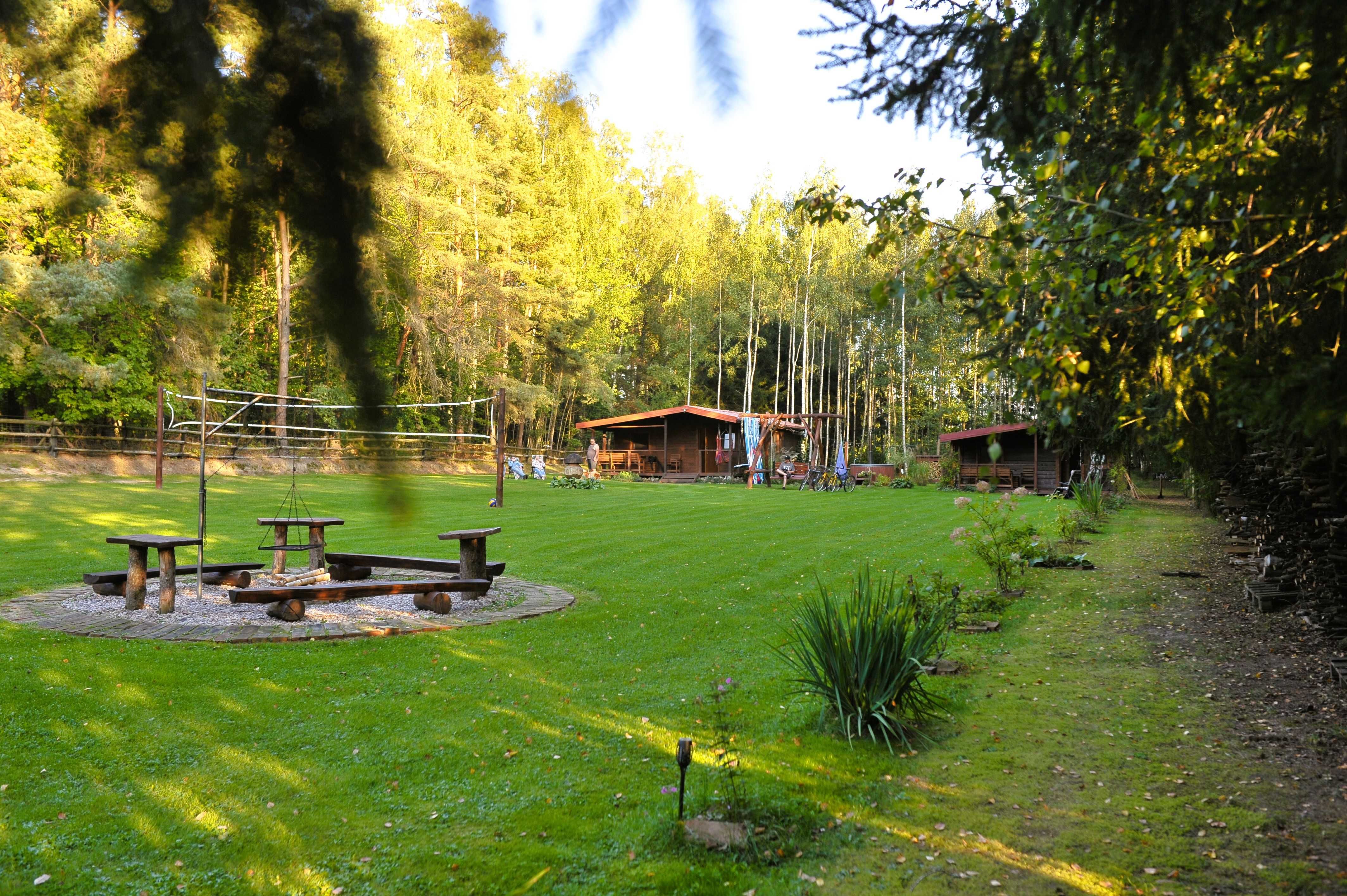 Kraina Relaksu-domki letniskowe Makowo-LINIA BRZEGOWA, POMOST, JACUZZI