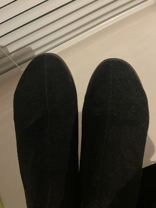 Замшеві осінні чоботи 38 розм.