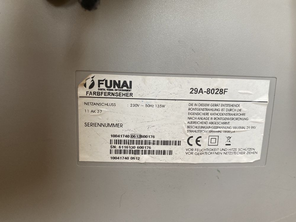 Телевизор Funai 29A-8028F
