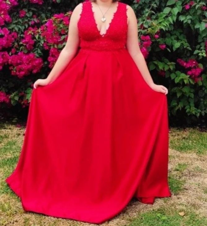 Vestido de cerimônia vermelho