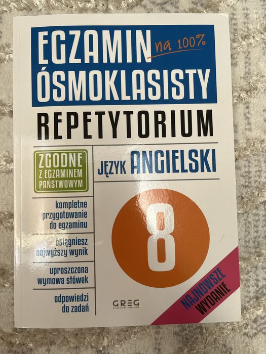 Repetytorium do języka angielskiego egzamin ósmoklasisty greg