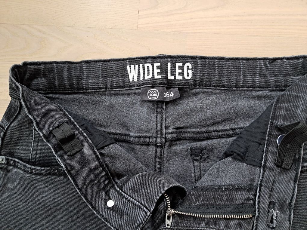 Spodnie jeansy chłopięce r. 164 Cool Club Smyk Wide leg