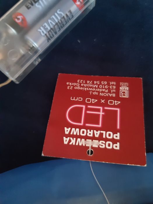 Poszewka świąteczna led