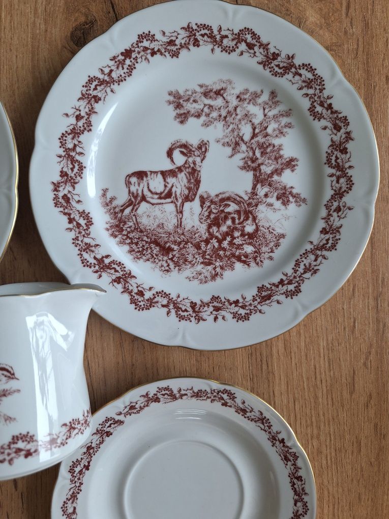 Porcelana z motywem zwierząt graf von henneberg ilmenau