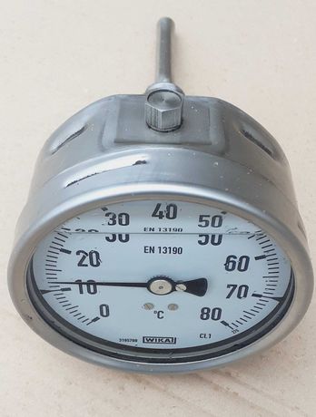 Termometr bimetaliczny EN 13190 , 0-80' C, KWASOODPORNY . WIKA