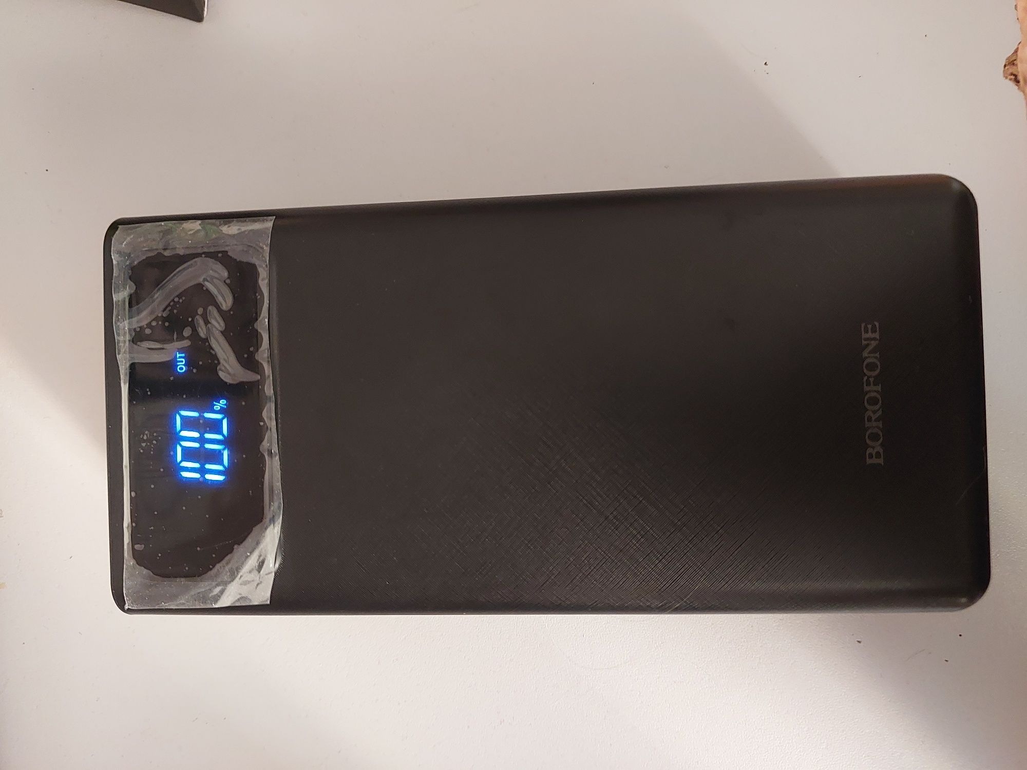 Power bank чорний 40000 mAh з ліхтариком