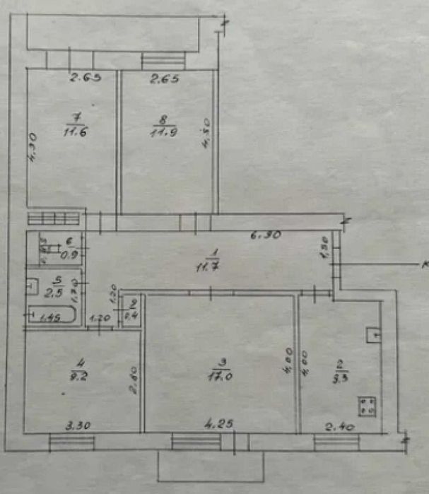 Продам квартиру на Таирова 4 ком 78 м2