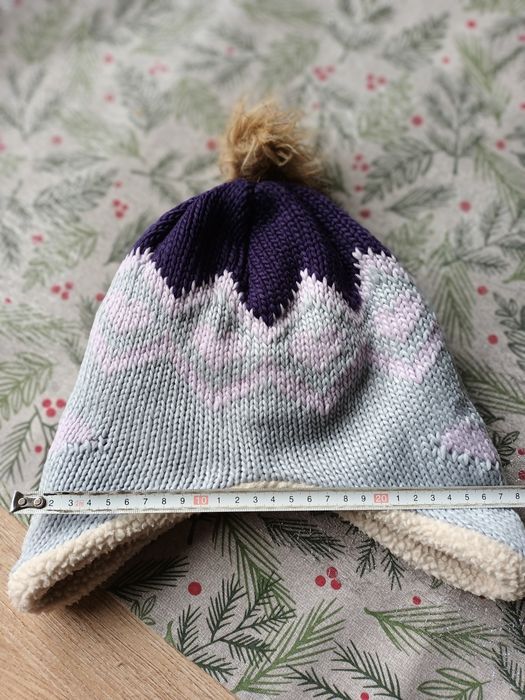 H&M bardzo ciepła czapka z "nausznikami"