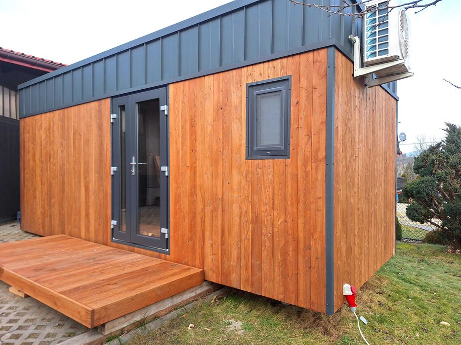 Całoroczny Domek Modułowy na Działkę – Łazienka, Taras, RTV, Taras