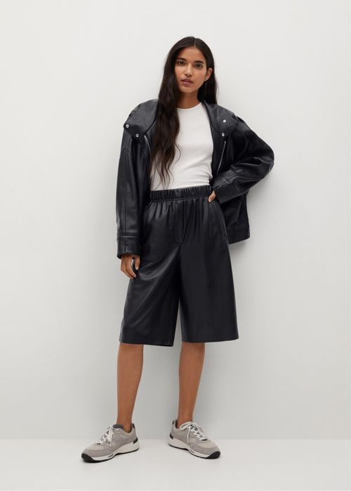 Шорти бермуди шкіряні Mango s