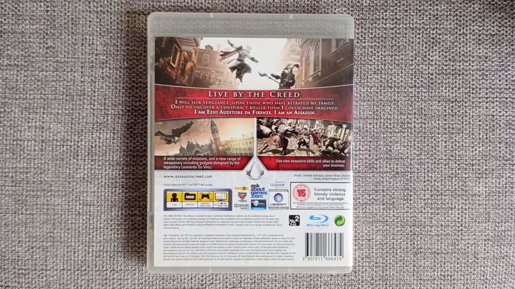 Gra Assassin's Creed II na konsolę PS3 w etui