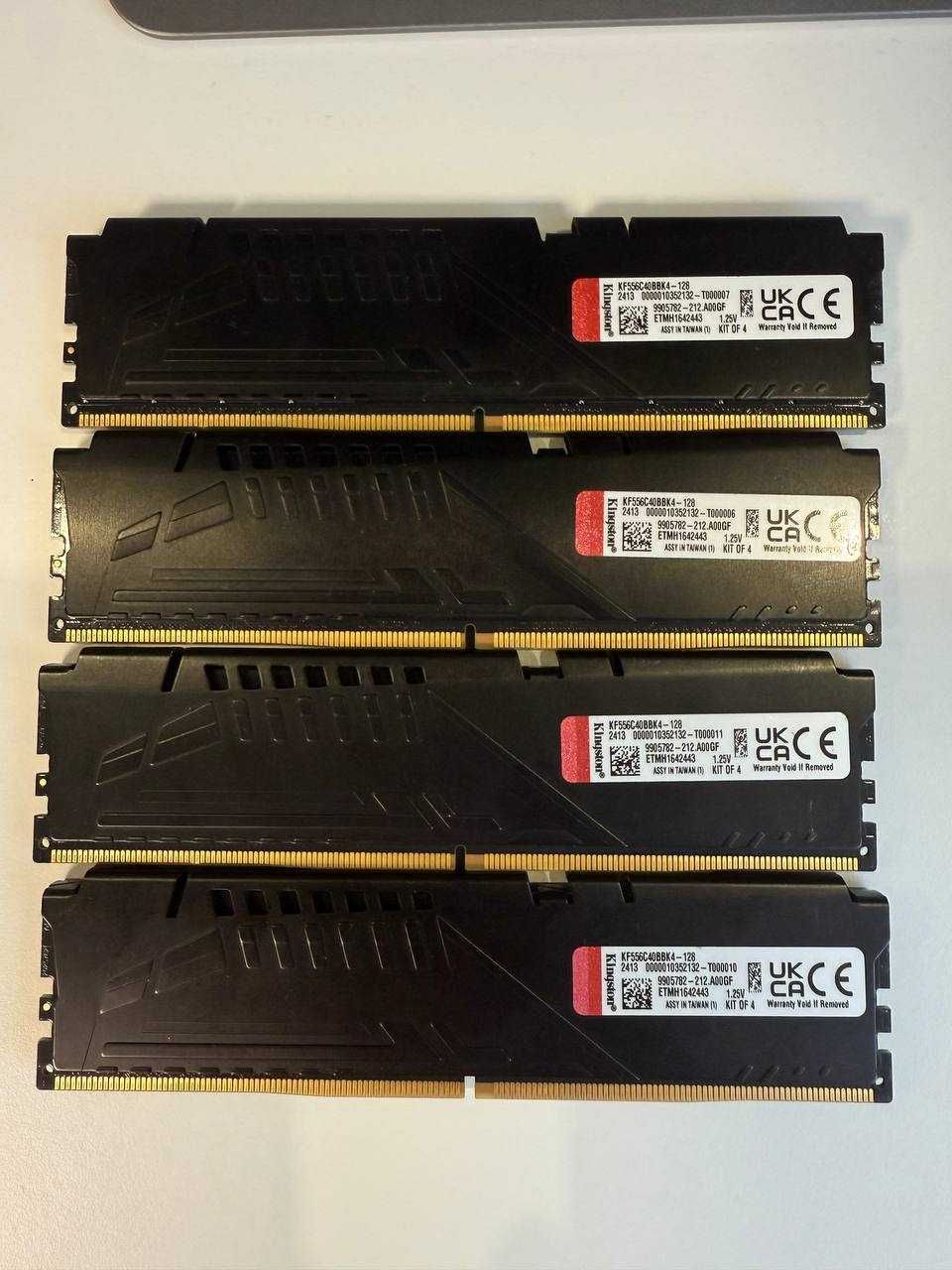 Оперативна пам'ять. ОЗУ Kingston DDR5 128GB (4x32GB) 5600Mhz FURY