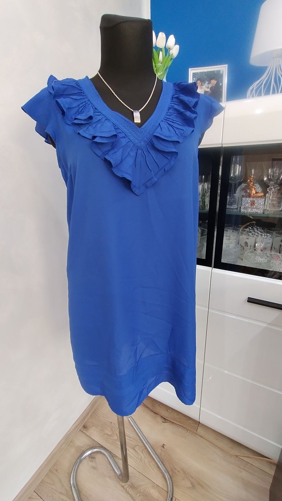 Suknia kobaltowa r. 40 - 42