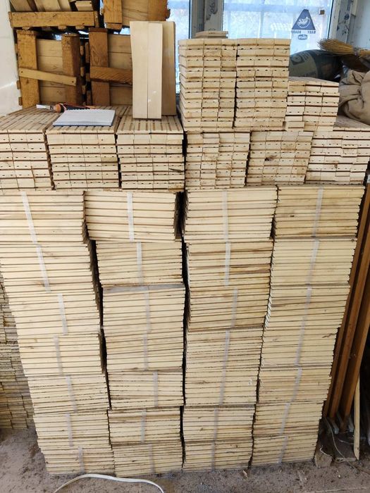 Паркет берёза 100пачек.