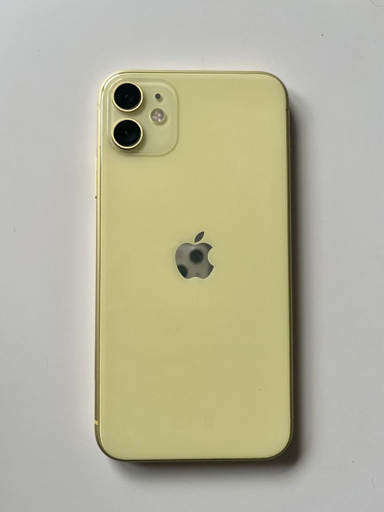iPhone 11 128 GB żółty bez rys, w bardzo dobrym stanie