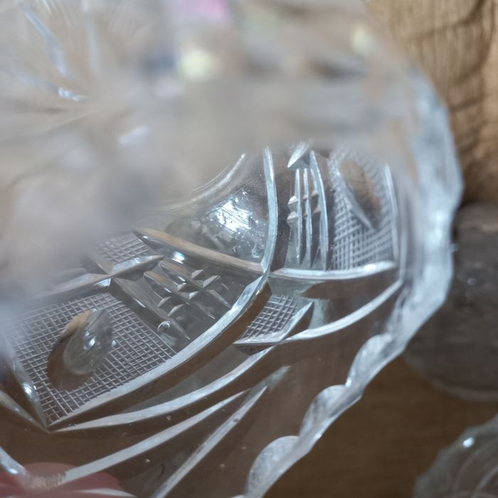 Zestaw kryształowych koszyków