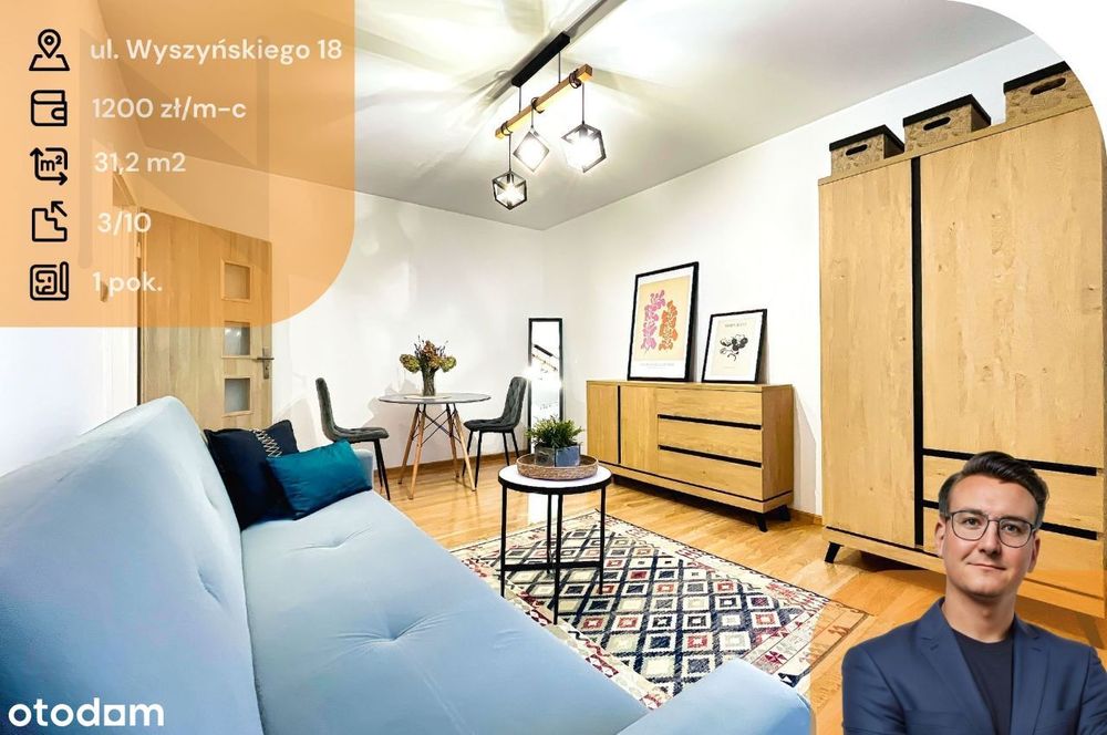 Kawalerka - Wyszyńskiego - 3 piętro