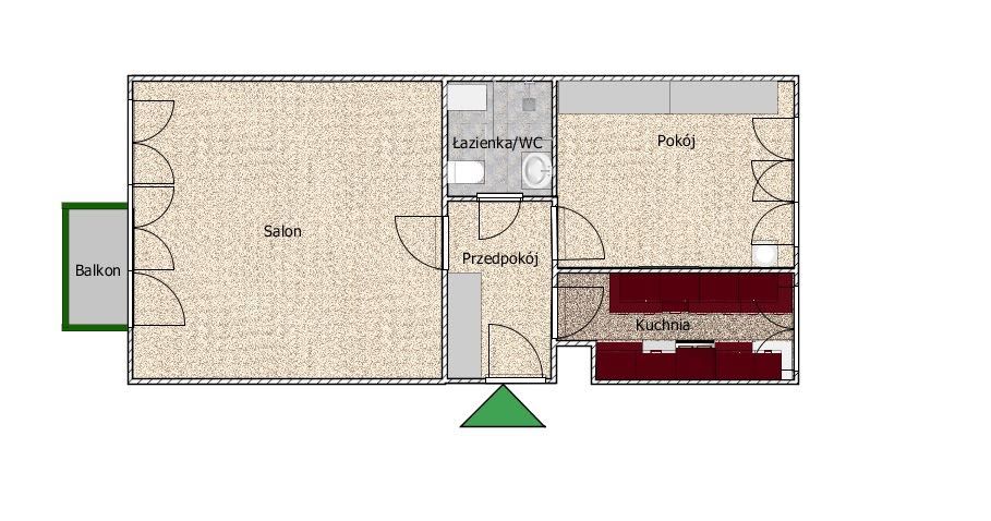 Przestronne mieszkanie na Zakolu