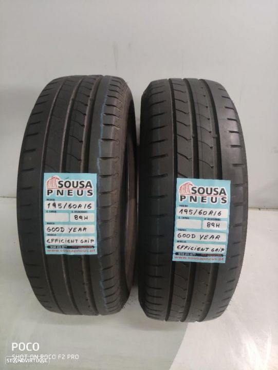 2 pneus semi novos 195-60r16 good year - oferta dos portes