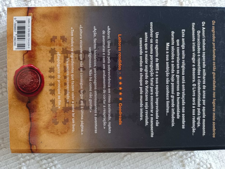 Vendo livro " O Segredo do Vaticano"