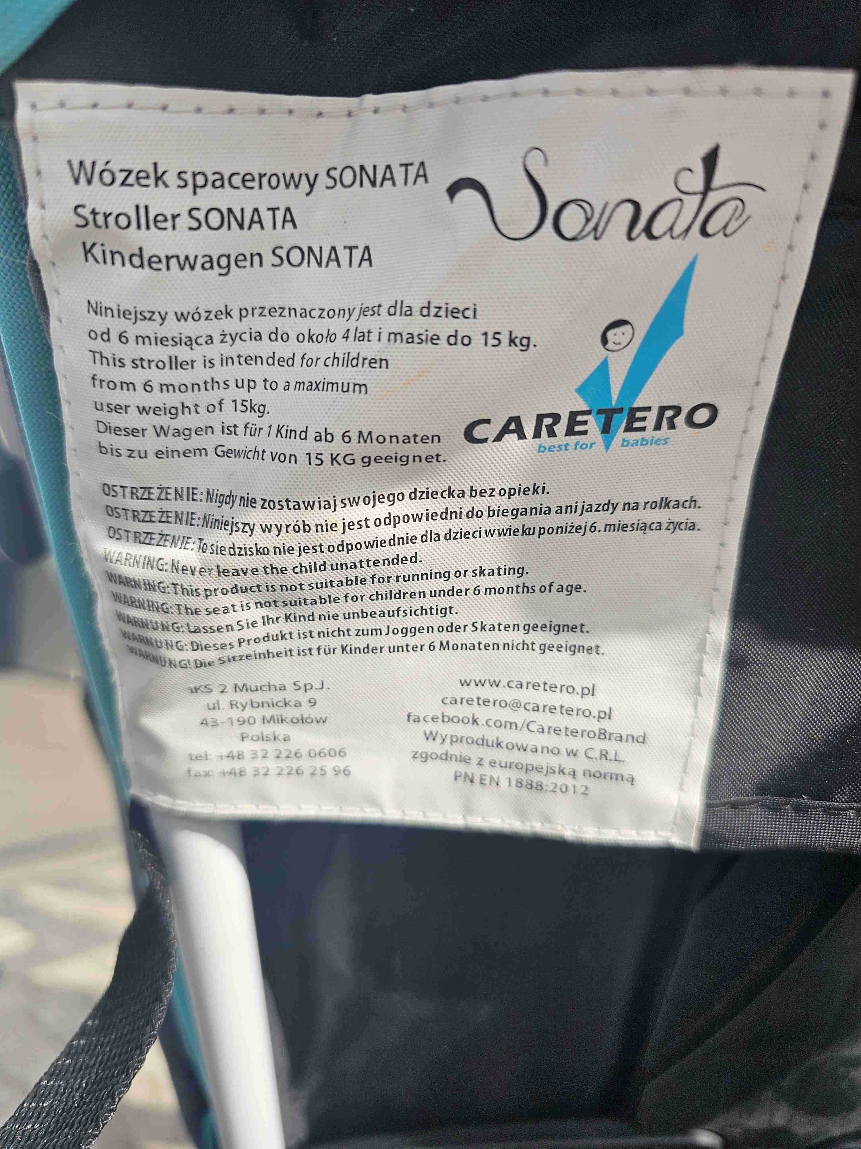 Wózek dziecięcy Caretero Sonata - spacerówka