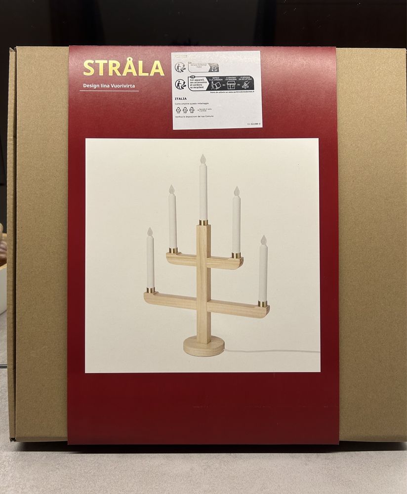 Świecznik/lampa STRALA z IKEA - unikat, okazja!