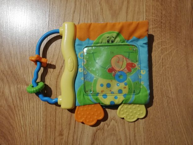 Kolorowa książeczka gryzak sensoryczna dla dzieci niemowląt Playgro