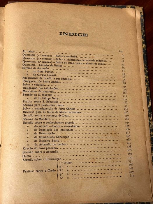 MANUAL DO CLERO 1899 (Bibliotheca do Orador Sagrado)