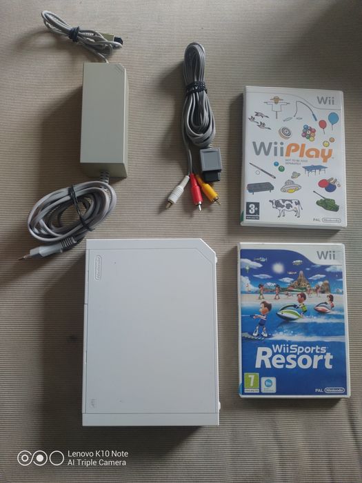 Nintendo Wii plus gry okablowanie