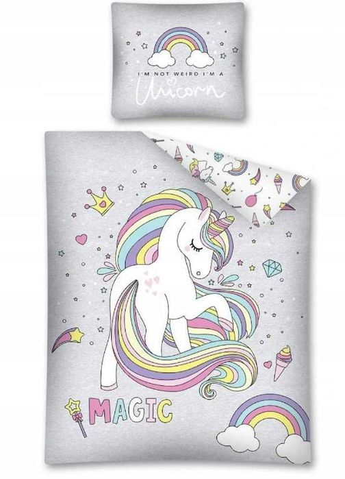 Nowa pościel dziecięca jednorożec 160x200 unicorn
