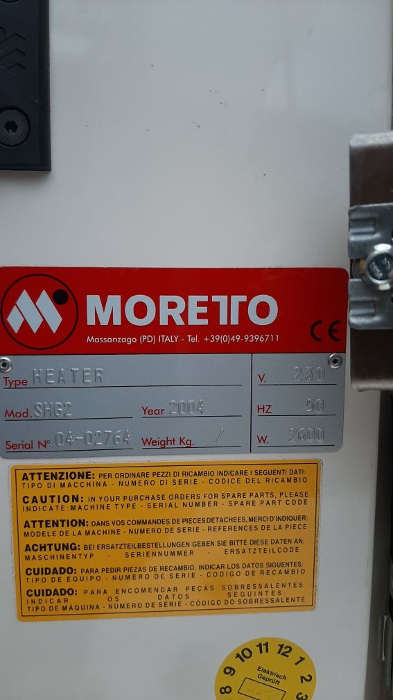 Osuszacz do tworzyw sztucznych  Moretto