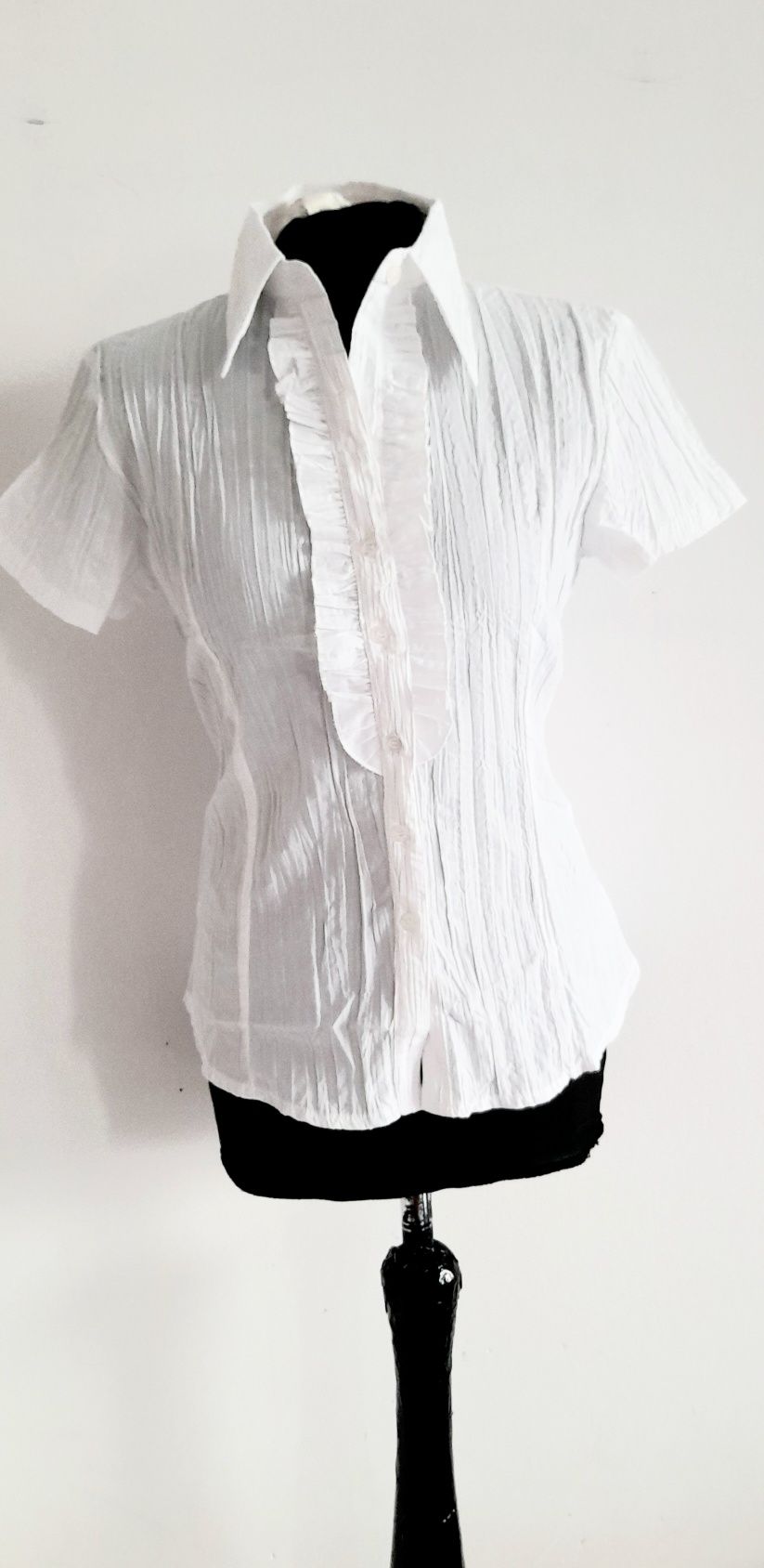 OKAZJA Biała bluzka koszula bawełna wiosna xl 42 xxl