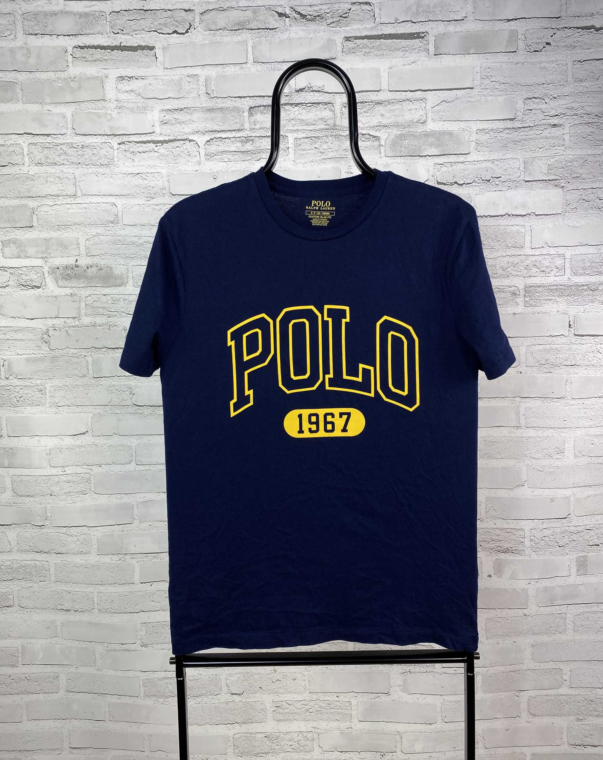 RALPH LAUREN T-Shirt Koszulka Męska Bawełniana Idealny Stan_S_