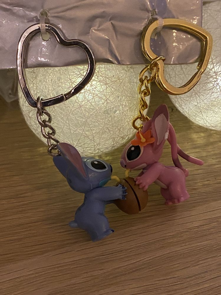 Duo Porta-Chaves Magnético Stitch&Angel Disney