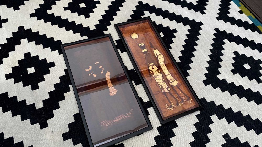 Quadros Africanos de Pano Tingido