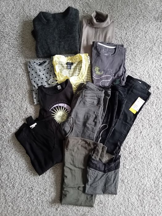 Zestaw ubrań damskich/ 12 sztuk/ rozm. 36/S nowe