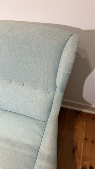 Cadeirão Ikea, cor verde água